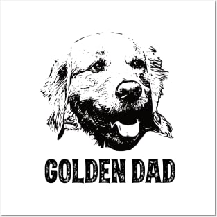 Golden Dad Golden Retriever Posters and Art